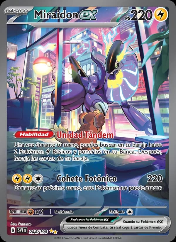 Miraidon ex card in Spanish