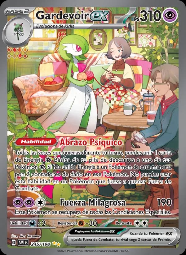 Gardevoir ex card in Spanish