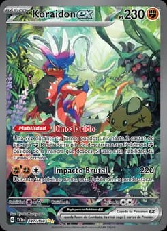 Koraidon ex card in Spanish