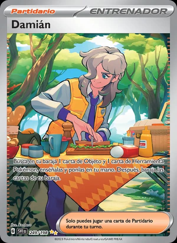 Damián card in Spanish