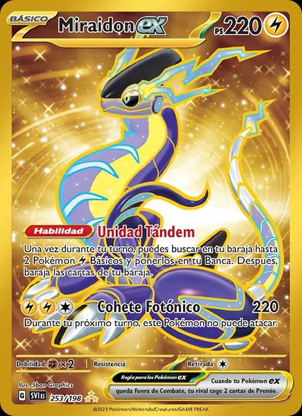 Miraidon ex card in Spanish