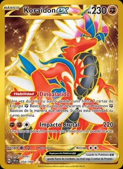 Koraidon ex card in Spanish