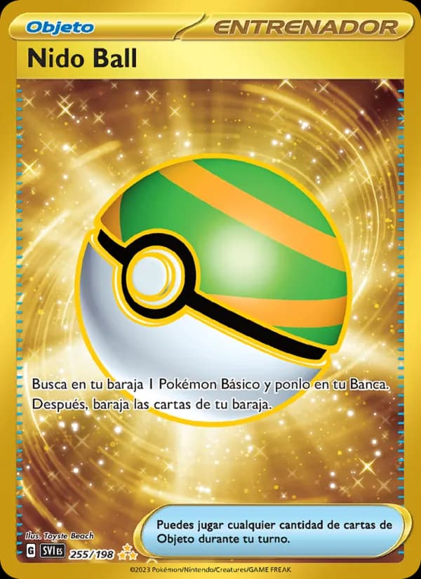 Nido Ball card in Spanish