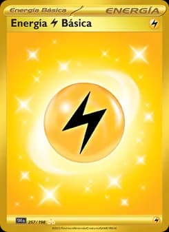 Energía Lightning Básica card in Spanish