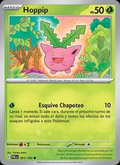 Hoppip card in Spanish