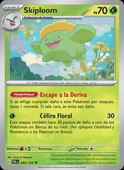 Skiploom card in Spanish