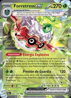 Forretress ex card in Spanish