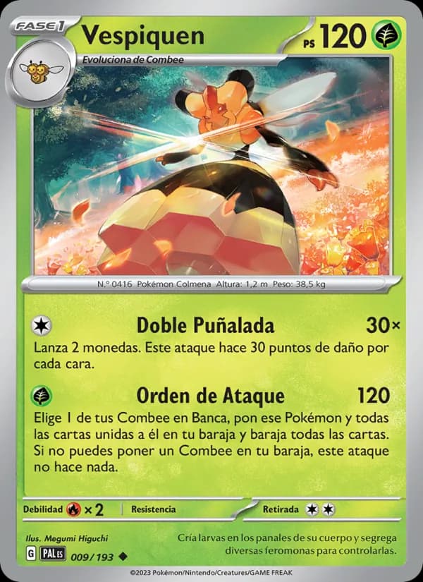 Vespiquen card in Spanish