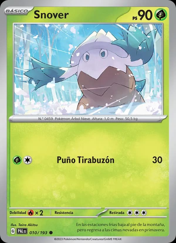 Snover card in Spanish