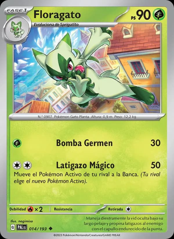 Floragato card in Spanish