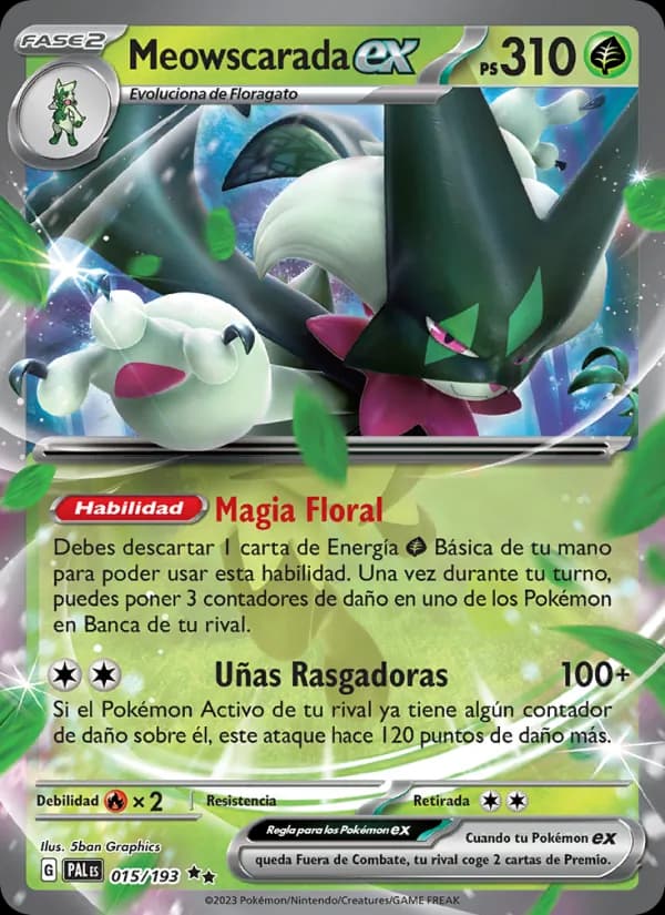 Meowscarada ex card in Spanish