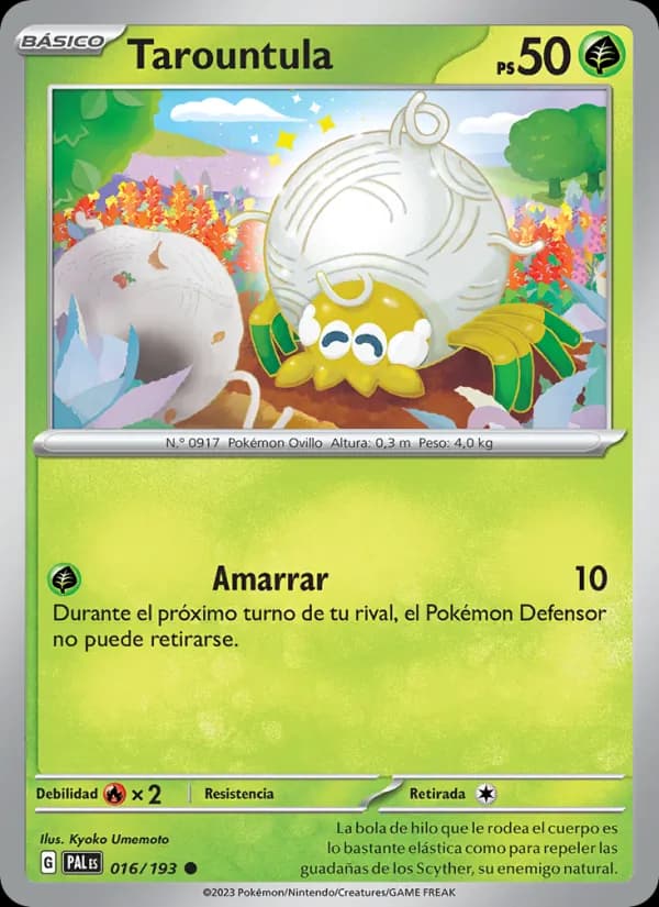 Tarountula card in Spanish