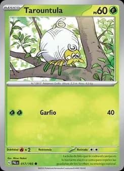 Tarountula card in Spanish