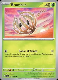 Bramblin card in Spanish