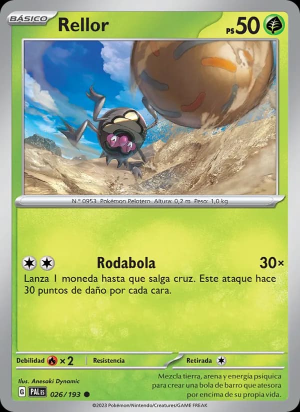 Rellor card in Spanish