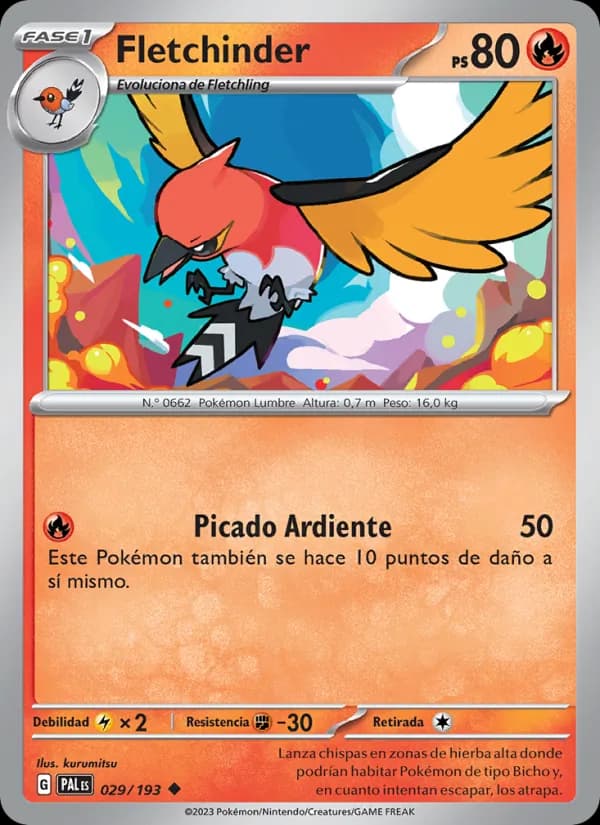 Fletchinder card in Spanish