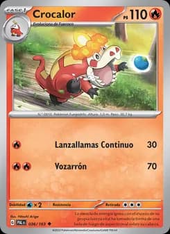 Crocalor card in Spanish