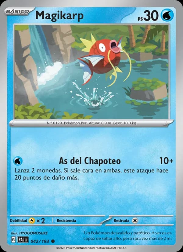 Magikarp card in Spanish