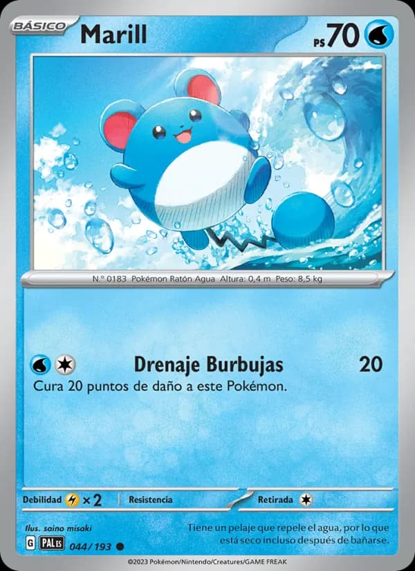 Marill card in Spanish