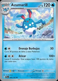 Azumarill card in Spanish