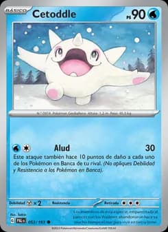 Cetoddle card in Spanish