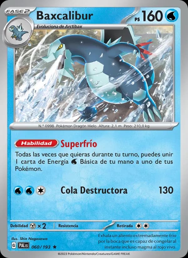 Baxcalibur card in Spanish