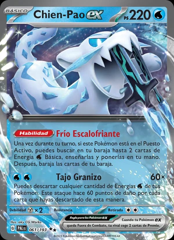 Chien-Pao ex card in Spanish