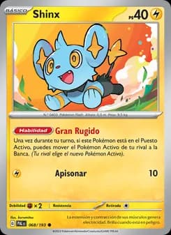 Shinx card in Spanish