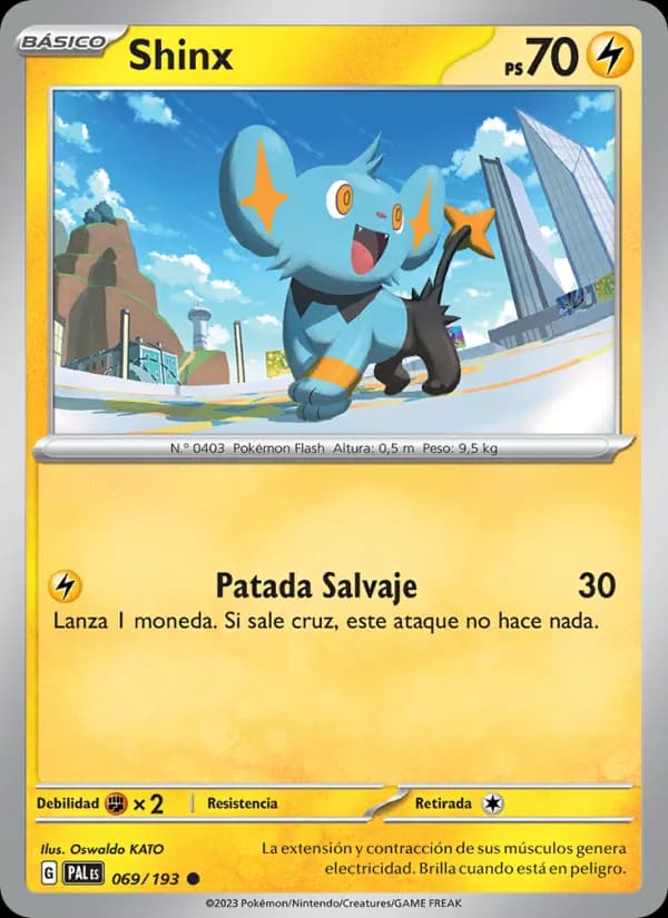 Shinx card in Spanish