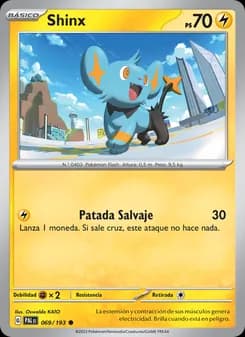 Shinx card in Spanish