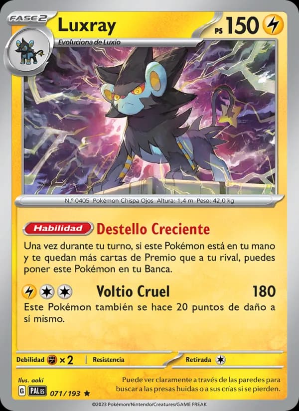 Luxray card in Spanish