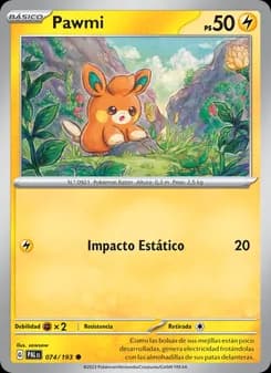 Pawmi card in Spanish
