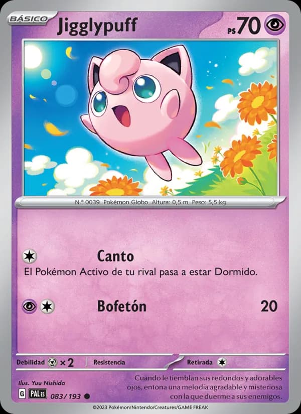 Jigglypuff card in Spanish