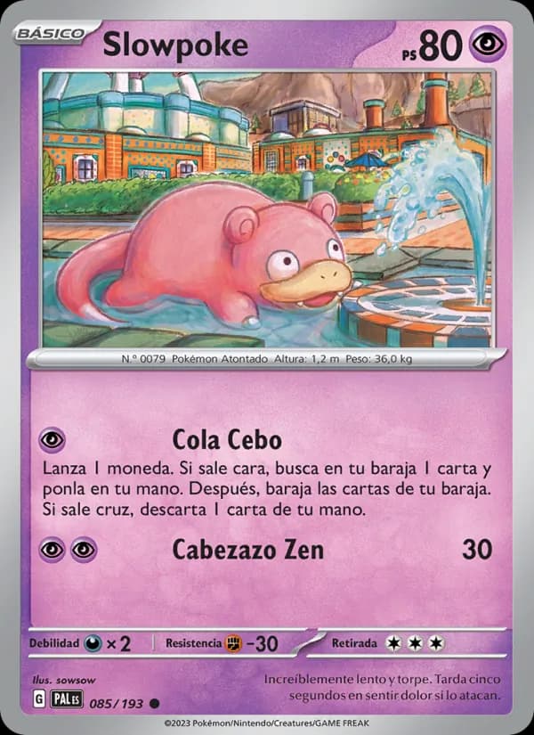 Slowpoke card in Spanish