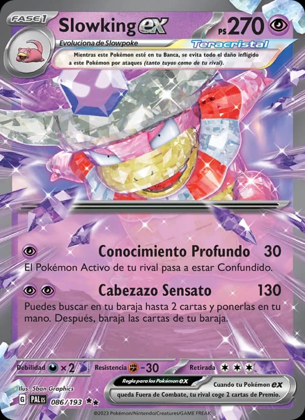 Slowking ex card in Spanish