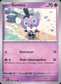 Gothita card in Spanish