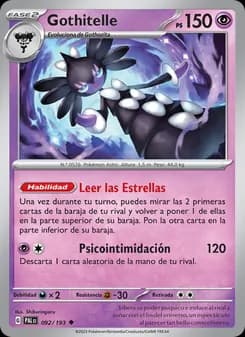 Gothitelle card in Spanish