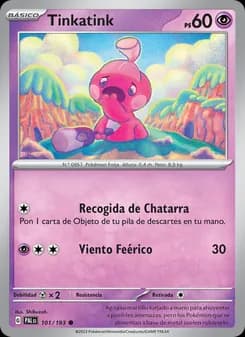 Tinkatink card in Spanish