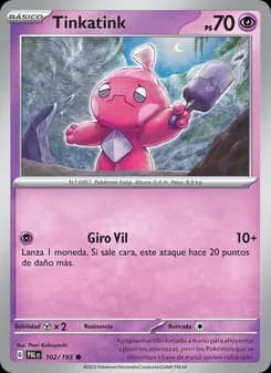 Tinkatink card in Spanish