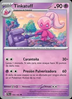 Tinkatuff card in Spanish