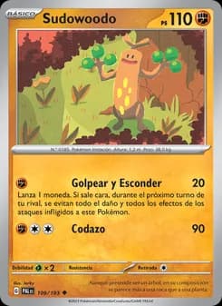 Sudowoodo card in Spanish