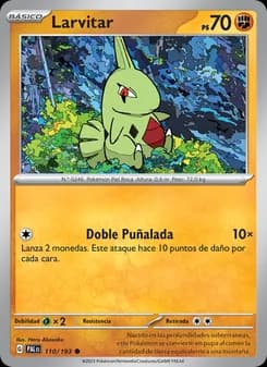 Larvitar card in Spanish