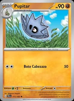 Pupitar card in Spanish