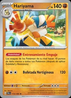 Hariyama card in Spanish