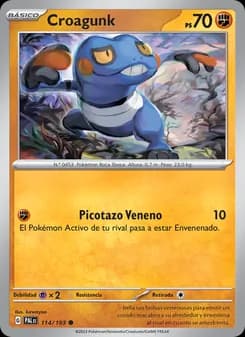 Croagunk card in Spanish