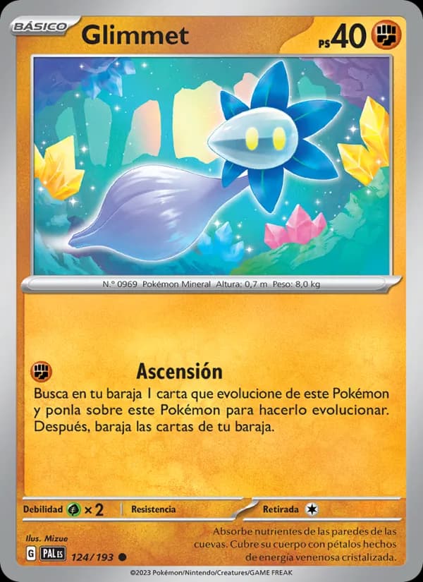 Glimmet card in Spanish