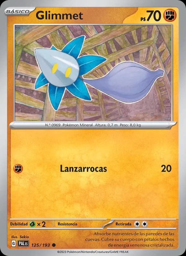 Glimmet card in Spanish