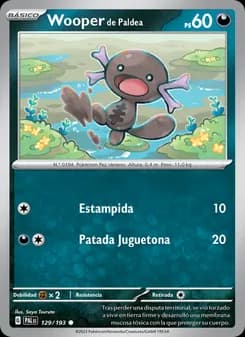 Wooper de Paldea card in Spanish