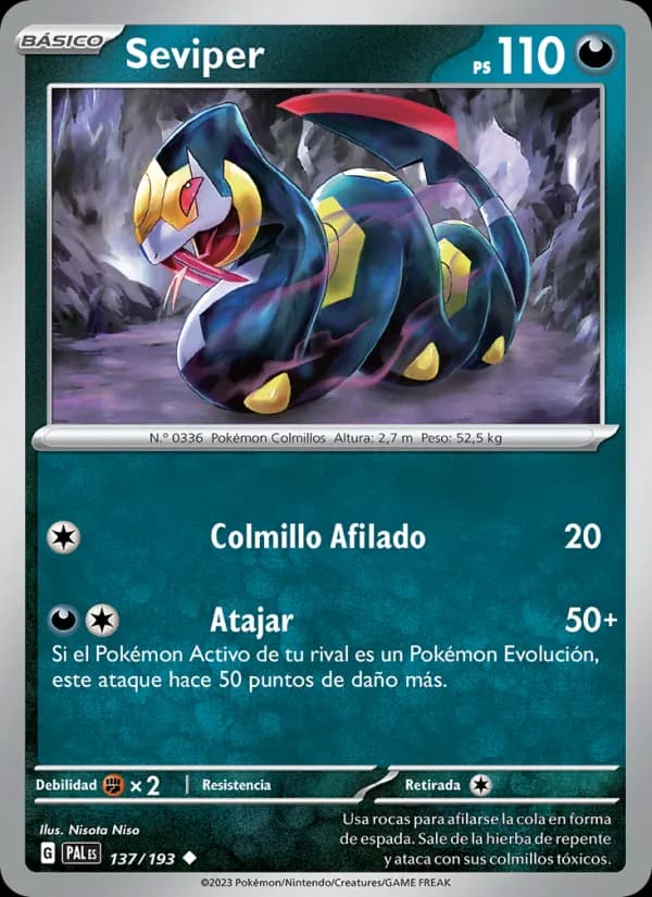 Seviper card in Spanish