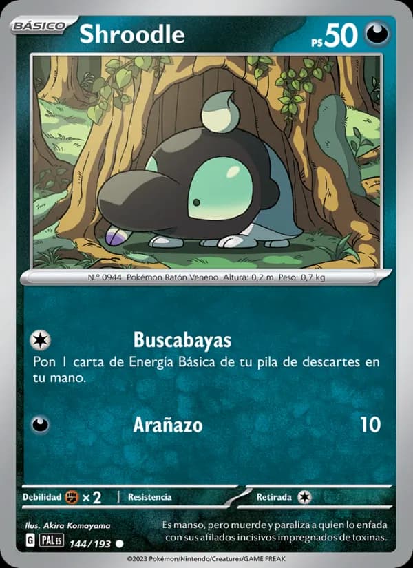 Shroodle card in Spanish